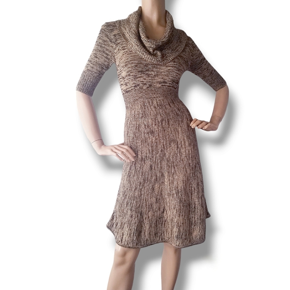 BCBGMaxAzria Cowl Neck Knit Dress